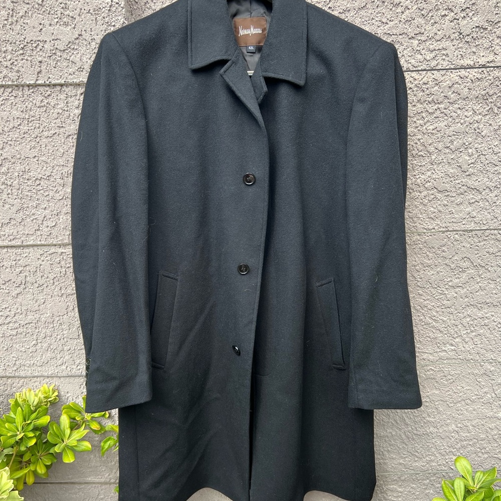Neiman Marcus Wool Trench Coat